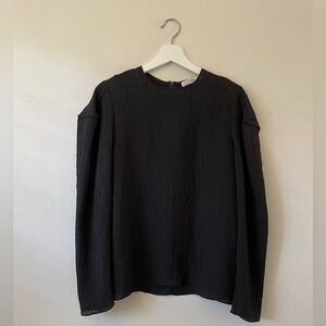 Tibi Textured Sheer Top, Size 8